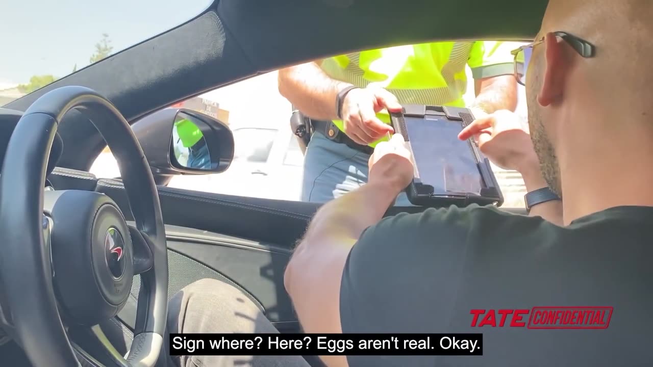 Andrew Tate got STOPPED by Police because of Eggs