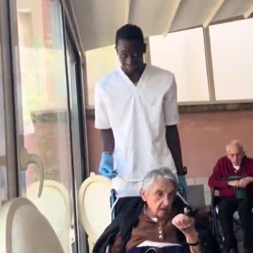 He likes to harass old Italian women with Alzheimer's. Intolerable. He needs to be