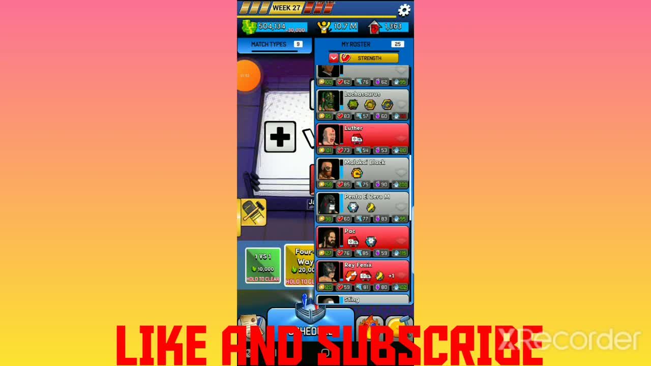 PLAYING AEW GM LIKE/FOLLOW