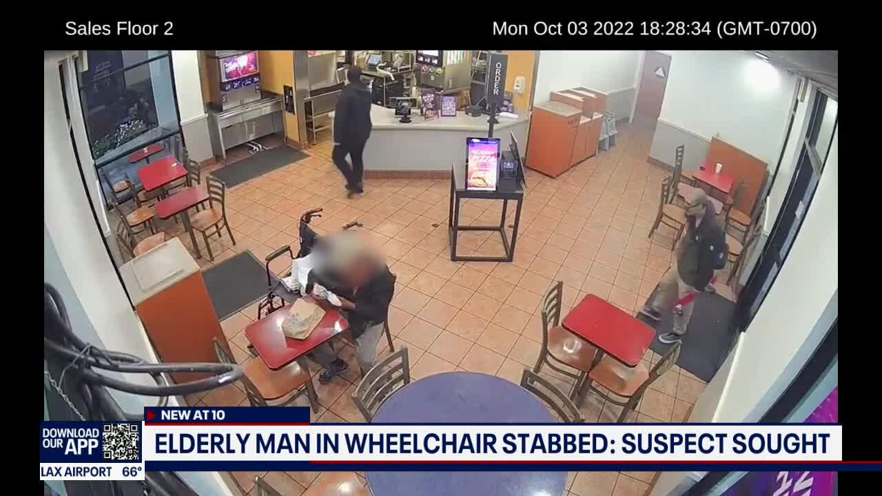 Man stabs 82-year-old man in wheelchair inside a Mar Vista Taco Bell