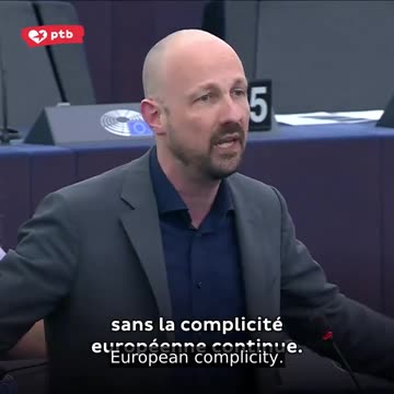 L'eurodeputato belga Marc Botenga: "Il genocidio dei palestinesi....