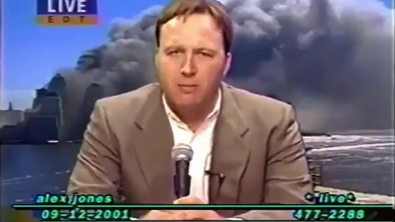 Alex Jones claims that Israelis are provoking the Palestinian in 2001