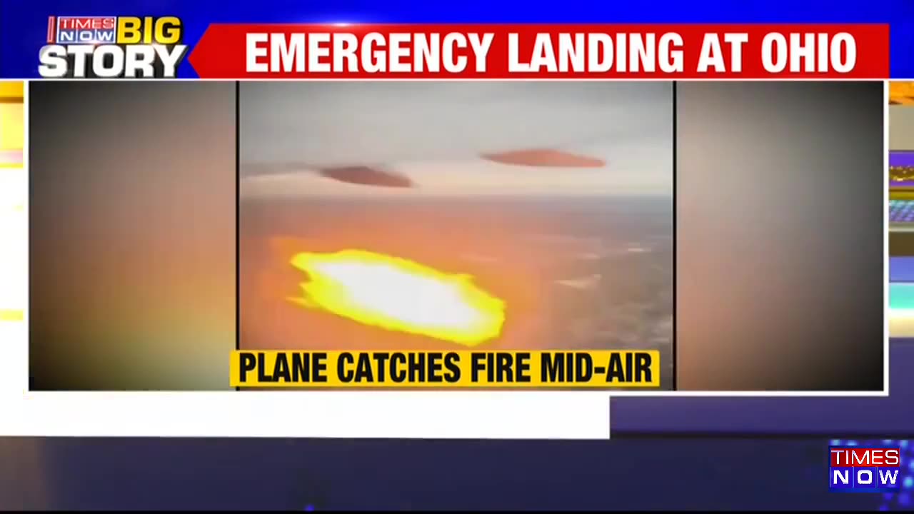 Breaking News | American Airlines Plane Catches Fire Mid-Air | Shocking Video Goes Viral