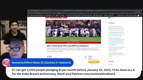 The Damar Hamlin Monday Night Football collapse ritual, Bills @ Bengals, January 2, 2023