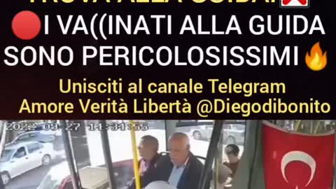 Malore improvviso di un autista di autobus