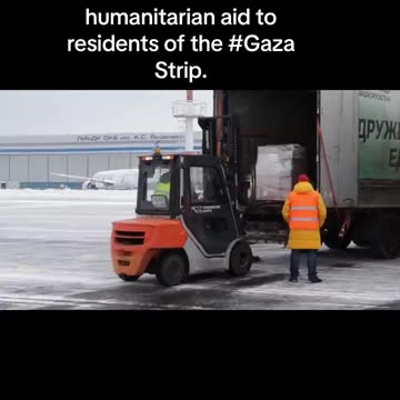 RUSSIA DELIVERS ANOTHER 30 TONS OF AID TO GAZA
