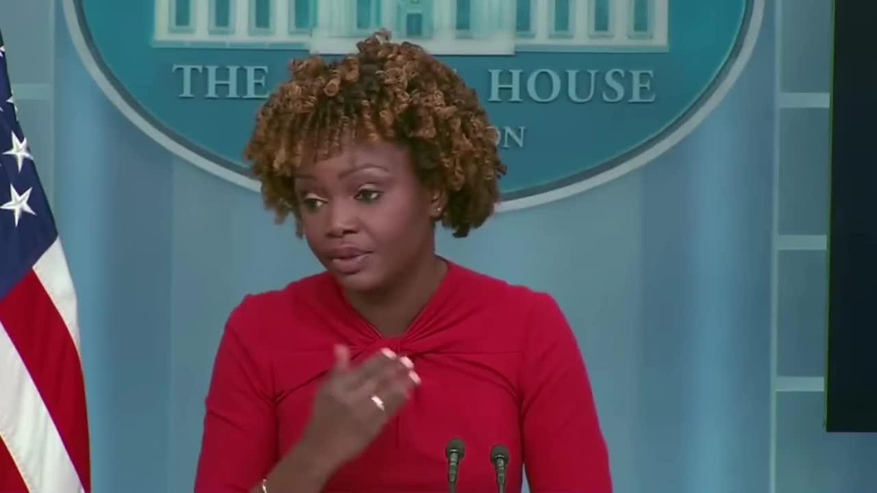 Karine Jean-Pierre Starts Reading The Wrong Script In Odd Moment