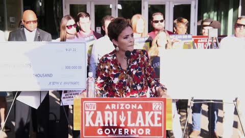 Watch! Kari Lake’s full presser outside of ASU Cronkite after PBS/Hobbs backroom deal is revealed.