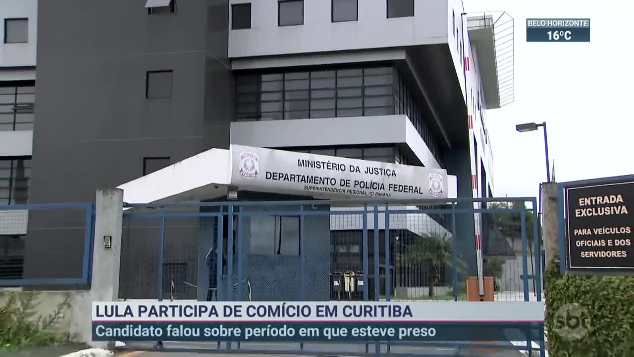 Comício de Lula em Curitiba é chamado de "redenção" | SBT Brasil (17/09/22)