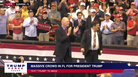 President Trump in Sunrise, FL