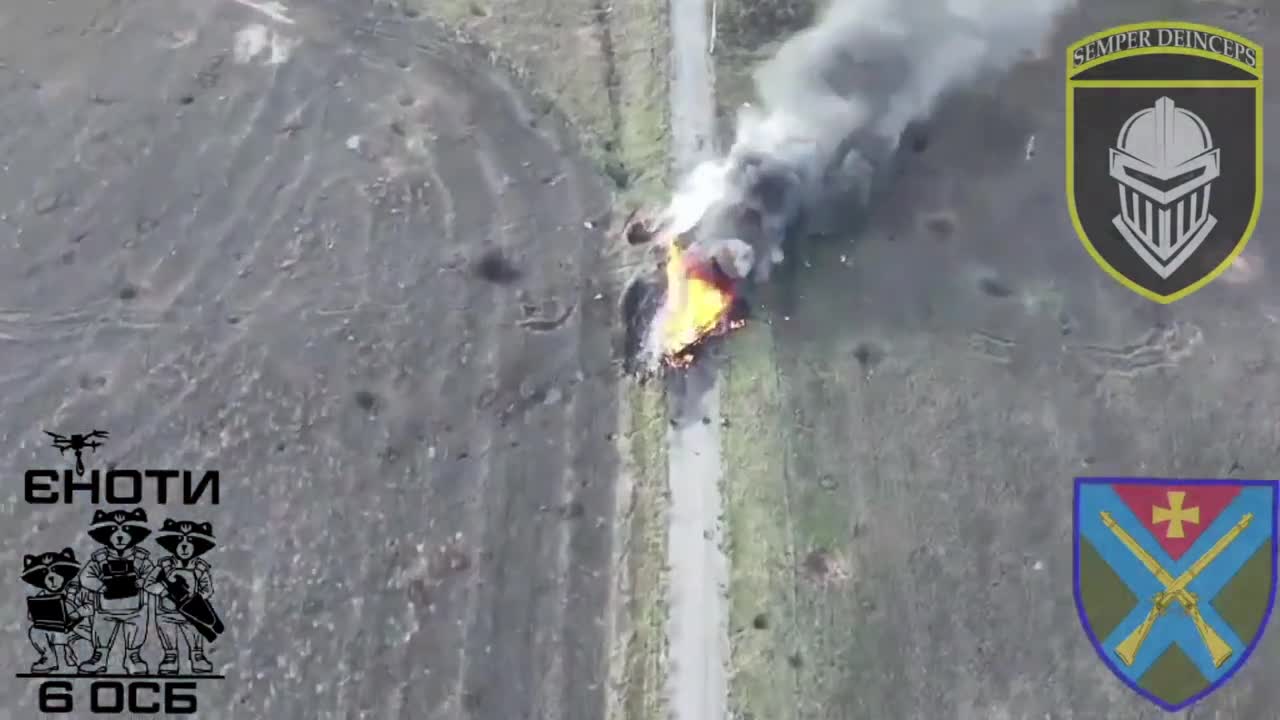 Two enemy IFVs were burned and the invaders were driven back