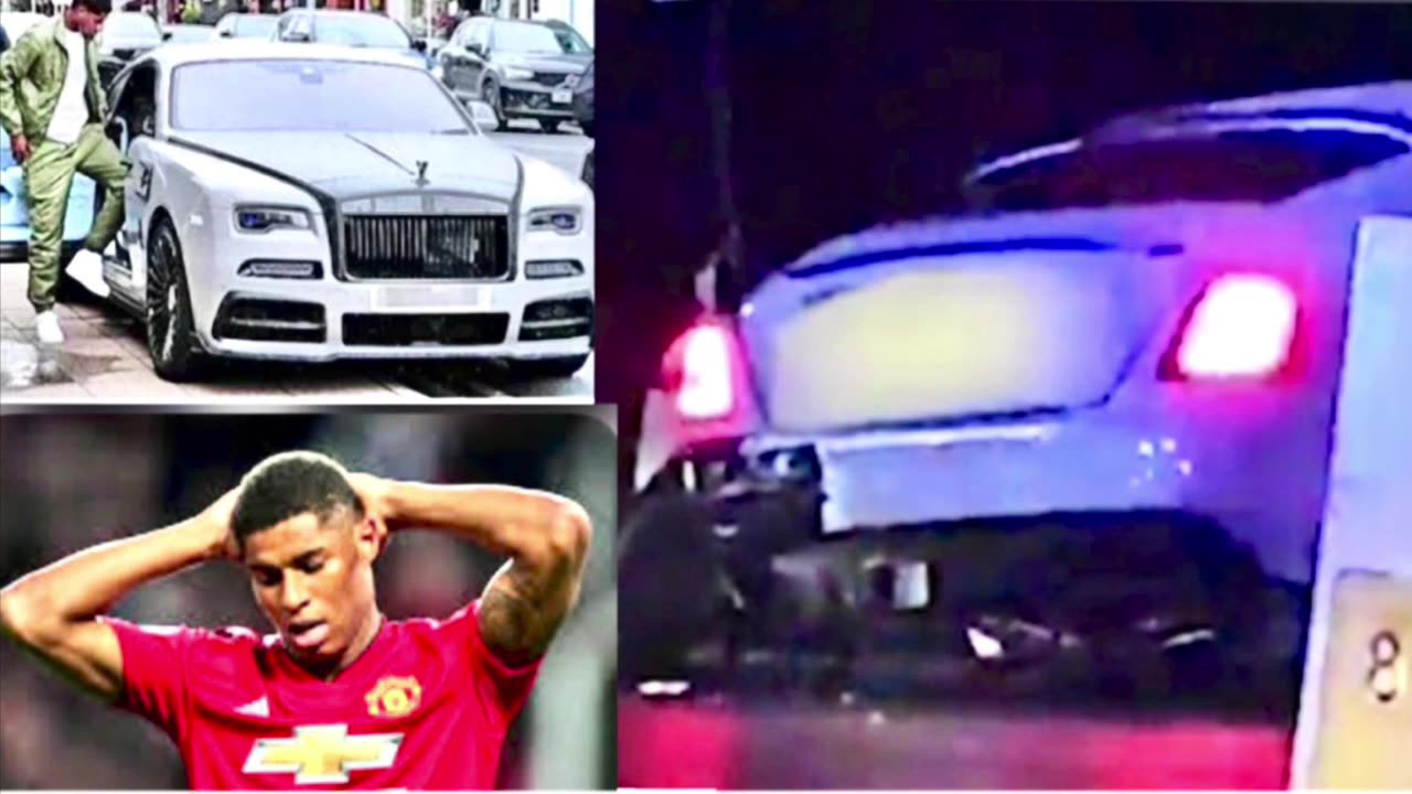 Rashford in a Car crash