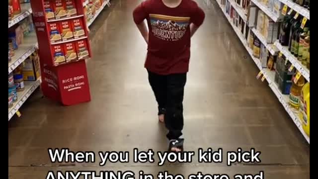 When you let your kid pickANYTHING in the store and
