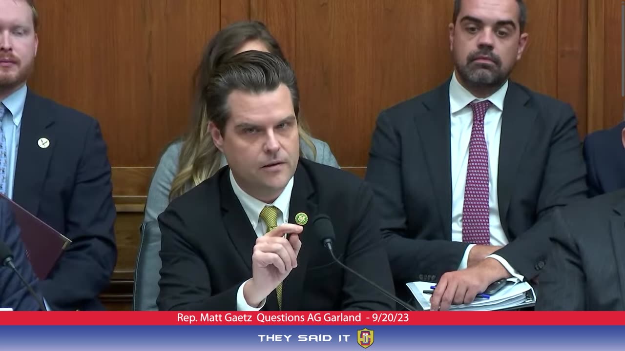 Rep Matt Gaetz ask AG Garland about China, Hunter and The Big Guy