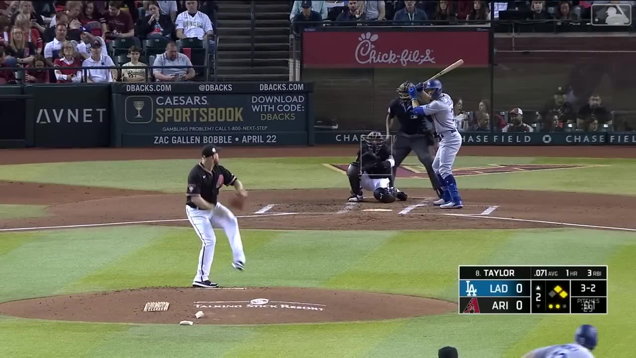 Dodgers vs. D-backs Game Highlights -4623- MLB Highlights