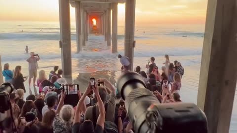 Photographers gather 2 times a year to photo this