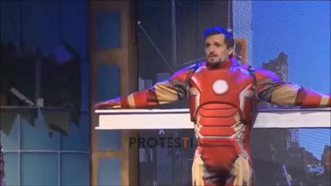 Church crucifies Iron Man instead of Jesus for Easter Sermon Play