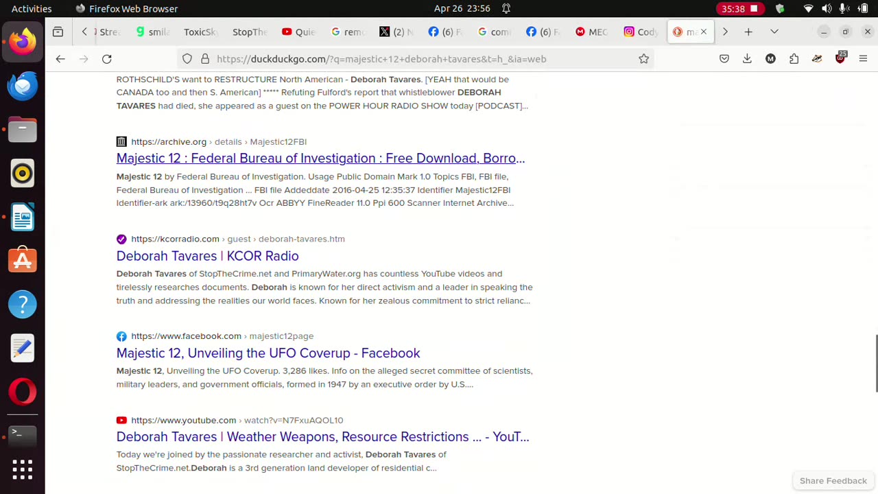 fighting the illuminati by spreading info and having browser hacked