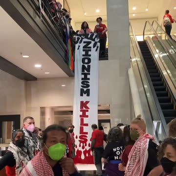 Protesters occupy the Israeli embassy in California.