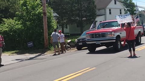 ARRIVING AT THE AMERICAN LEGION IN PELHAM NH FROM MANCHESTER NH ROLLING RALLY!