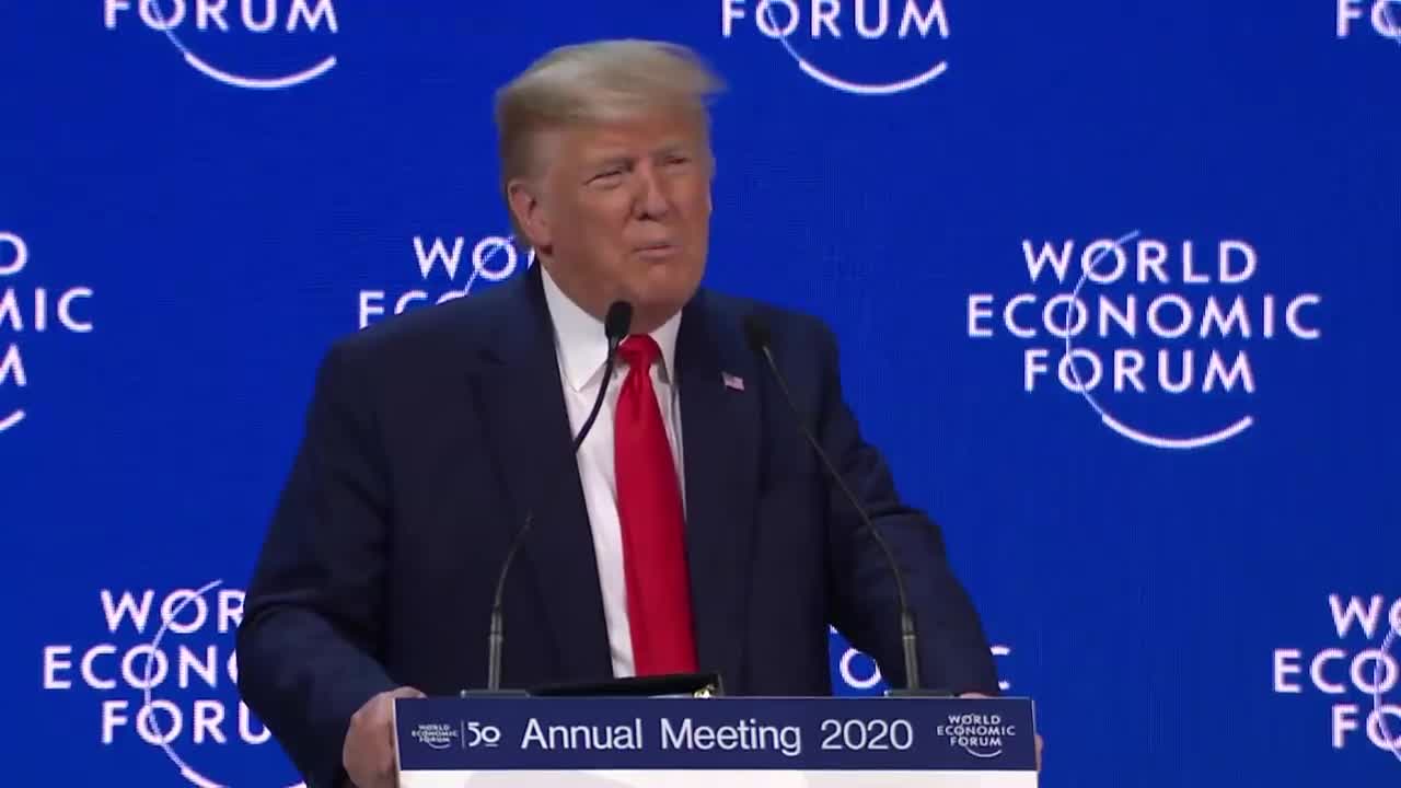 President Trump gives WEF speech 2020