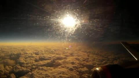 An Eclipse from a Plane