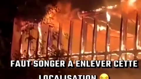 Another one of France's libraries is torched tonight...