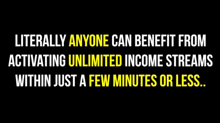 New Software Activates UNLIMITED Income Streams in Just 28 Seconds