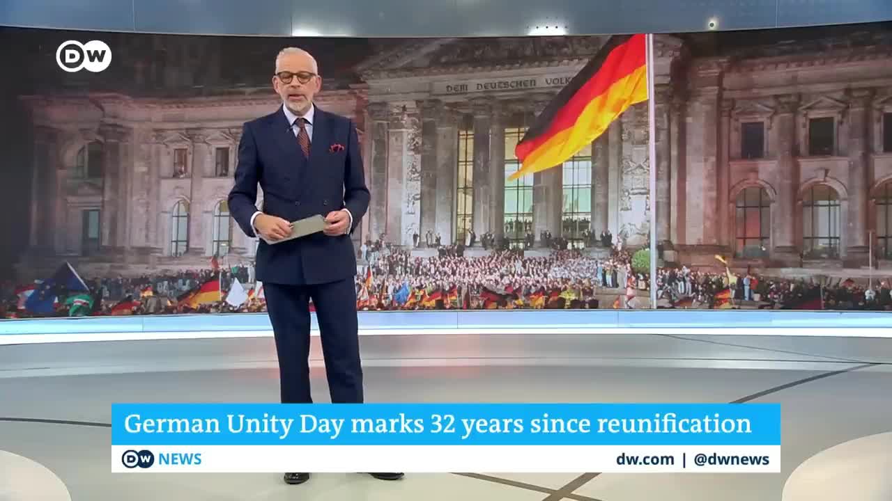 German Unity Day marks 32 years since reunification | DW News