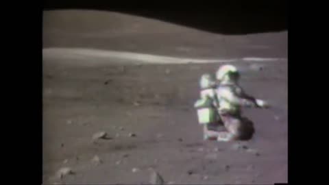 Astronauts falling on the moon, NASA apollo mission landed