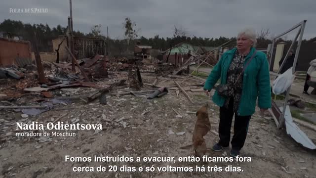 Moradores encontram bombas e armadilhas ao voltar para casa em Moschun | CENAS DA GUERRA