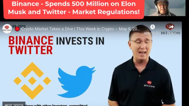 500 Million by Biance - Spent to Help Support - Elon Musks - Twitter Take Over -5-9-22