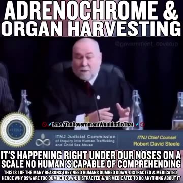 Robert David Steel at the 2018 INTJ Judicial Inquiry about ADRENOCHROME & ORGAN HARVESTING