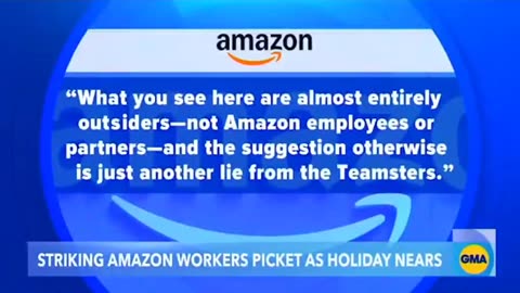 🚨 Delivery drivers for Amazon are picketing outside 7 facilities organized by the Teamsters union