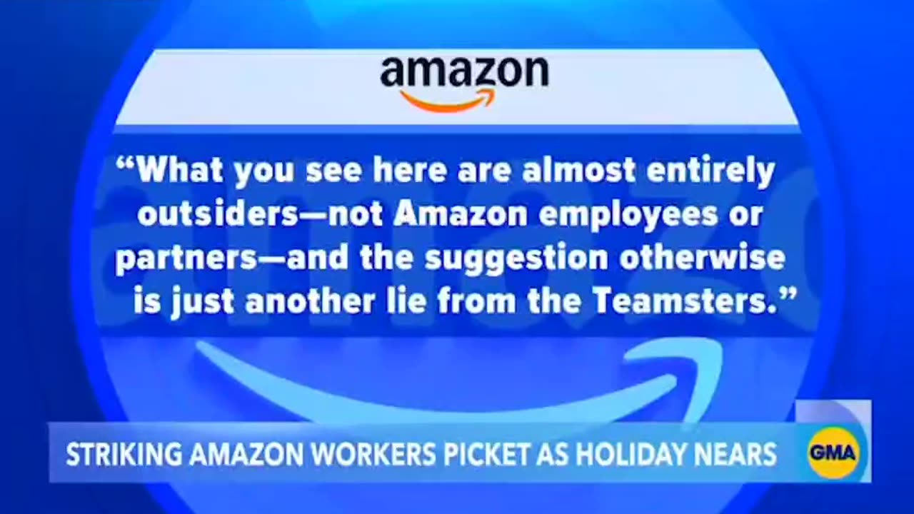 🚨 Delivery drivers for Amazon are picketing outside 7 facilities organized by the Teamsters union