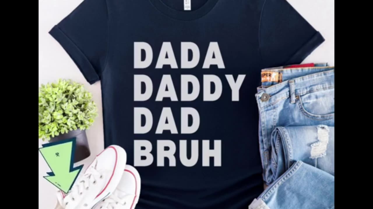 Funny fathers day, Men Dada Daddy Dad Bruh Fathers Day Vintage Funny Father T-Shirt