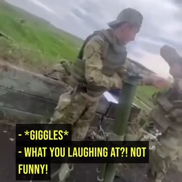 Russian spetsnaz fighter nearly blows himself and his comrades up.