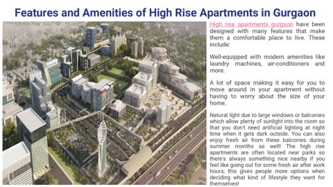 Elevated Living At Gurgaon High Rise Apartments