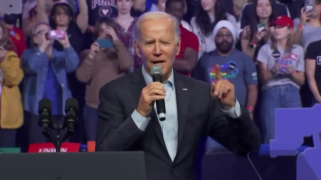 President Joe Biden and former President Barack Obama campaign in Pennsylvania