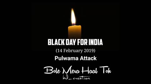 14 February black day of india 🇮🇳🇮🇳