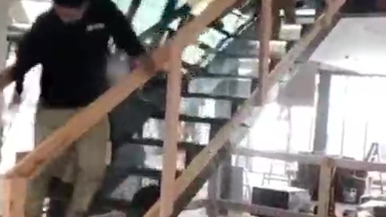 Glass is handled very carefully.