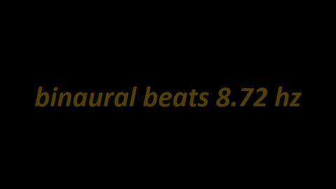 binaural beats 8.72 hz
