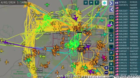 Transpac ScamWest N4143A over Mormon Mafia invaded town - April 2nd