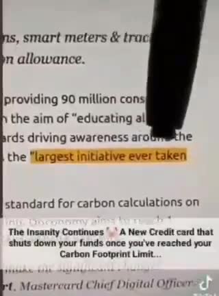 WEF plans to take control of your credit card to "save the planet".