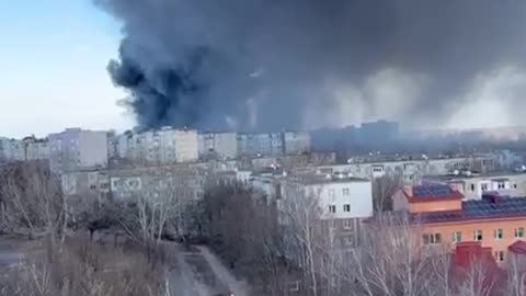 A military warehouse in Chernigov blown up