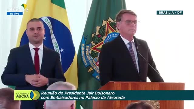 Reunião do Presidente Jair bolsonaro com Embaixadores no palácio da Alvorada