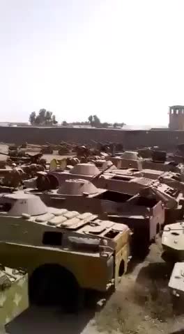 Tanks left to the Taliban...