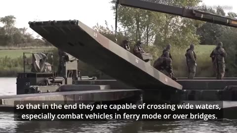 Footage of Ukrainians Training with German Engineering Unit