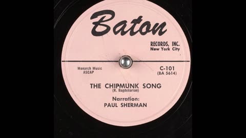 The Chipmunk Song By R. Bagdesarian (David Seville)