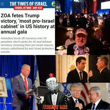 Zionists of America Hail Trump Victory as 'Most Pro-Israeli Cabinet' in US History at Annual Gala |